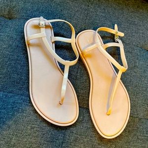 French Connection light pink jelly sandals